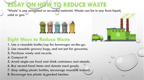 Essay On How To Reduce Waste Lines On How To Reduce Waste What