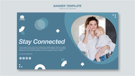 Work From Home Banner Template Free Psd File