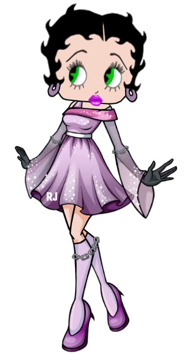 Betty With Purple Outfit Betty Boop Purple Outfits Pink Outfits
