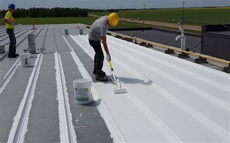 Acrylabs Pr20 Fluid Applied Acrylic Over An Existing Metal Roof By Mj