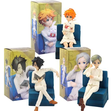 14cm The Promised Neverland Figures Grace Field Orphan Ray Emma Norman
