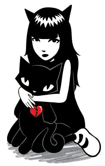 This Item Is Unavailable Etsy Emily The Strange Weird Art Black Cat