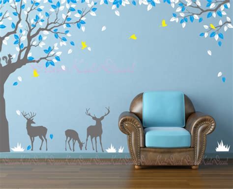 Wall Decal Tree Wall Decal Living Room Wall Decals Tree Etsy