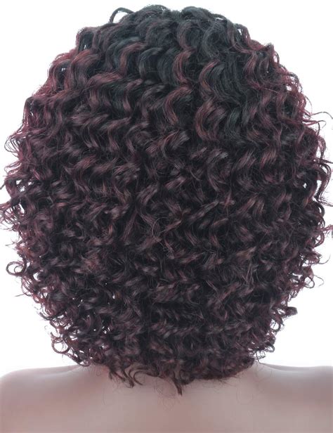 Beauart 100 Remy Human Hair Wigs For Black Women Short Curly Dark