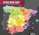 Map of Spain Wine Regions - All Wine Tours