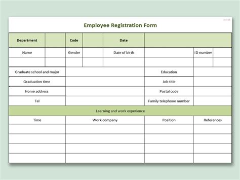 Excel Forms Templates