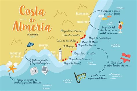 Almeria Karta Map Of Costa Almeria Europa Karta