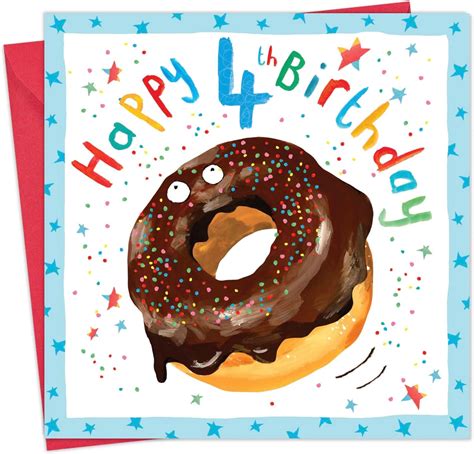 Twizler 4th Birthday Card For Boy 4 Year Old Birthday
