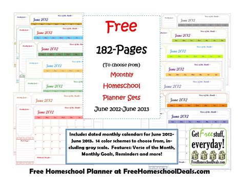 Free lesson planner for homeschool plus planning tips and tricks. Free Monthly Homeschool Planner Sets (182-Pages!) | Homeschool