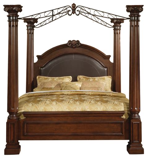 These throwbacks also often feature ruffled, pleated elaborate draping, sometimes with rather heavy cloth. Juliet King Poster Bed - Victorian - Canopy Beds - by Myco ...