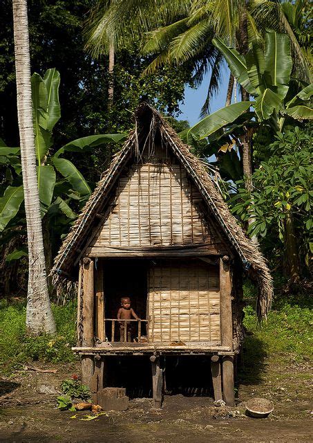 Trobriand Island Traditional House Papua New Guinea Trobriand Islands Papua New Guinea West