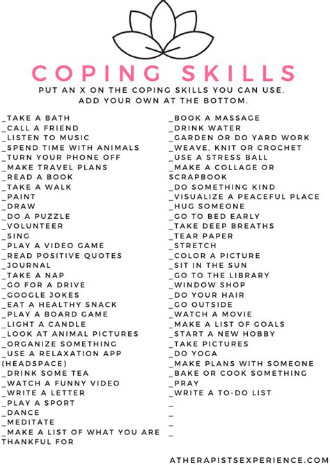 Music As A Coping Skill Worksheets