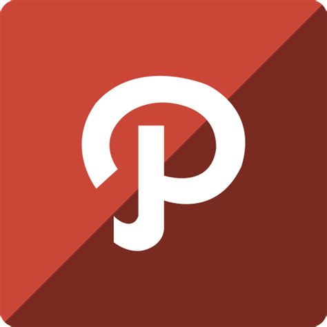 Gloss Media Path Social Square Icon Free Download