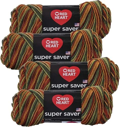 Pack Of 4 Red Heart Super Saver Yarn Fall Michaels