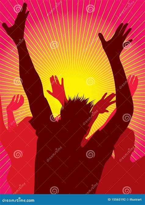 Party People Dancing Stock Vector Illustration Of Dancing 15565192