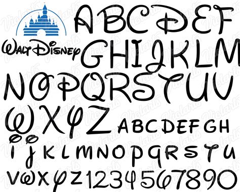 Disney Font Svg Walt Disney Font Svg Disney Svg Disney Alphabet Images