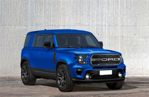 Fords Upcoming Small Suv Based On Bronco Rendered With Boxy Design