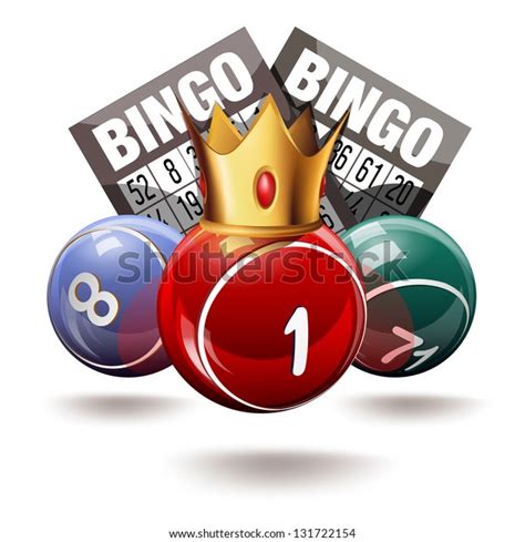 Royal Bingo Lottery Balls Cards Stock Vector Royalty Free 131722154