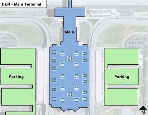 Denver Airport Map Den Terminal Guide