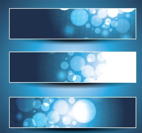 Free Set Of Vector Blue Abstract Business Banners 02 Titanui