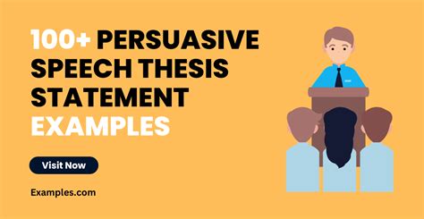 100 Persuasive Speech Thesis Statement Examples How To Write Tips