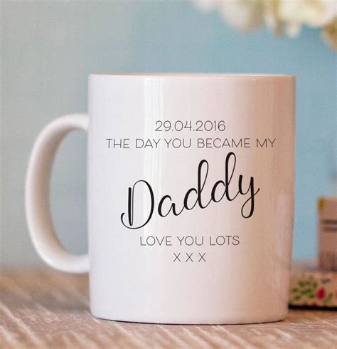 The Day You Became My Daddy Personalised Mug By Chips And Sprinkles