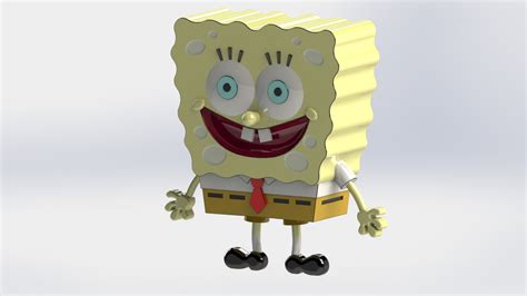 Spongebob 3d Cad Model Library Grabcad