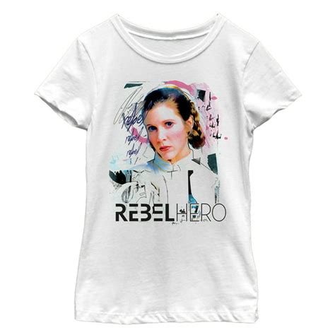 Star Wars Girls Star Wars Princess Leia Rebel Hero 80s Vibe T Shirt