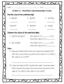 Homework help and answers :: Go Math Grade 5 Answer Key Lesson 3.11 Homework + My PDF ...