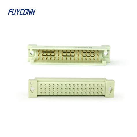 R Type 3 Rows 48p Eurocard Din 41612 Connector Vertical Male Plug Connector