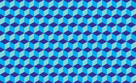 Abstract Isometric Cube Shape Background Seamless Pattern Vector