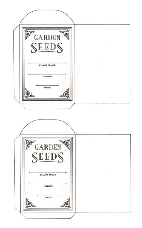 Flowers And A Seed Packet Pattern Content In A Cottage