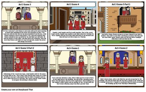 romeo and juliet storyboard by d5857c0d