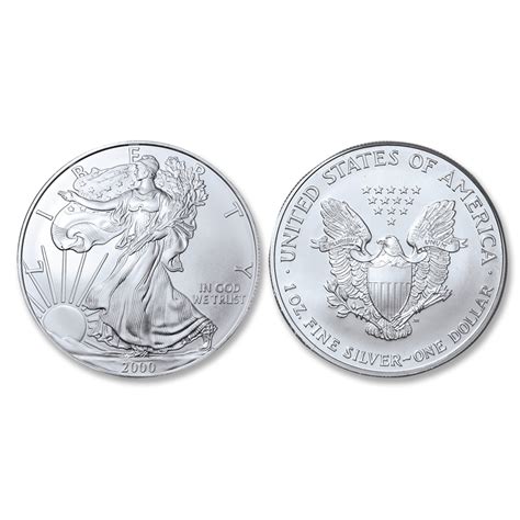 2000 Brilliant Uncirculated Silver Eagle Dollar National Collectors Mint