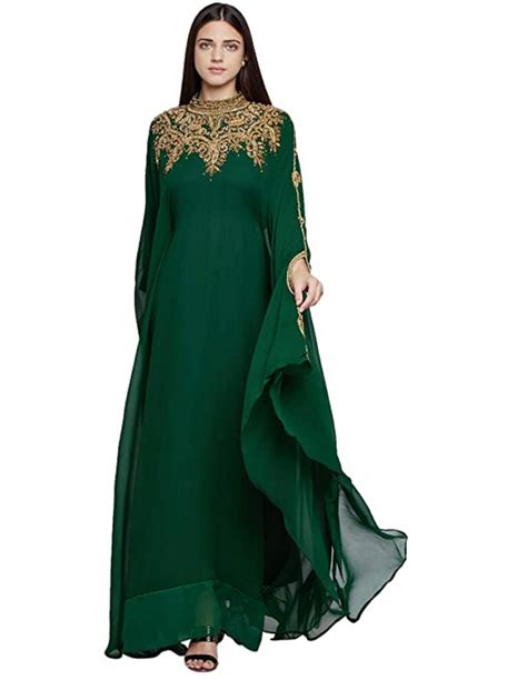 Women Dubai Kaftan Farasha Caftan Long Maxi Dress Long Sleeves Ethnic