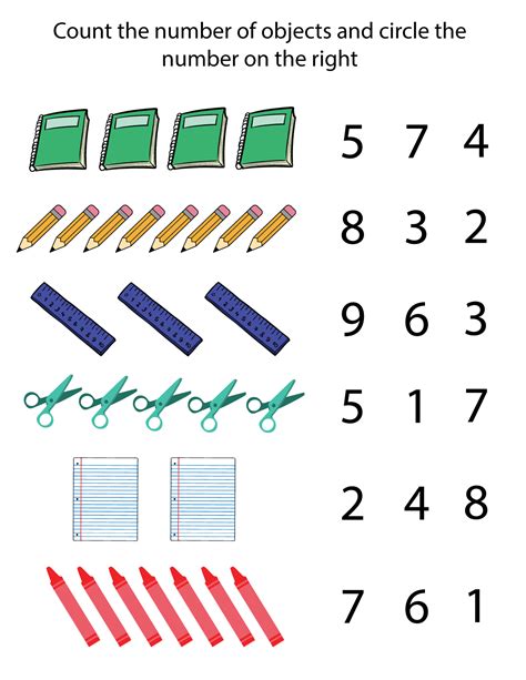 Math Worksheets For Preschool Free Printable
