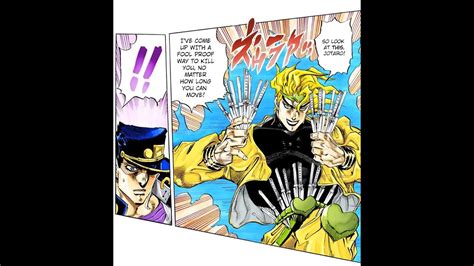 Jotaro Vs Dio Part 2 Manga Version W Anime Voices Jjba Sc Youtube