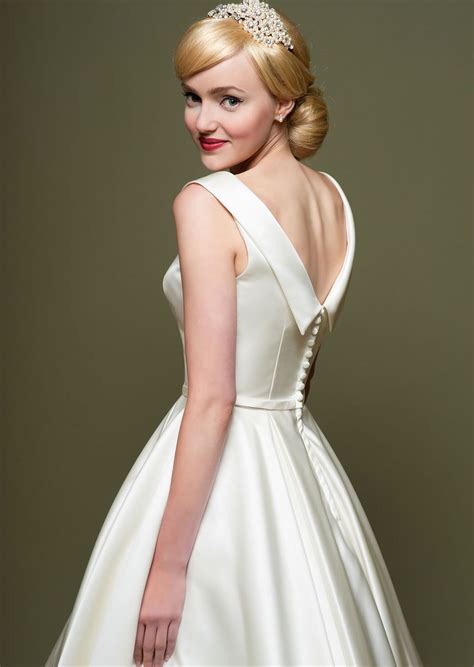 1950s Style Wedding Dresses Wedding Dress Backs Tea Length Wedding