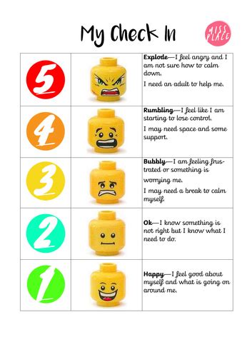 Free Printable Lego Feelings Chart Krysztalowe