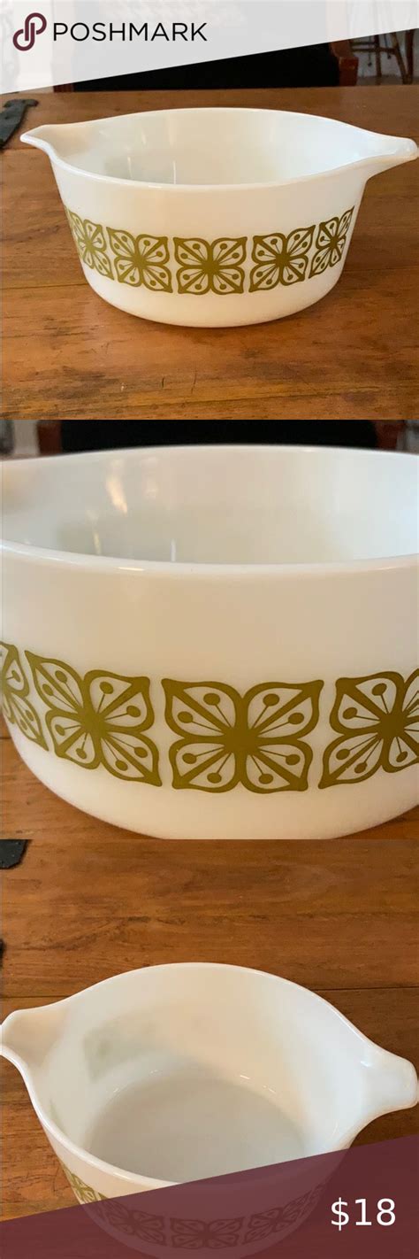 Try these vintage recipes for a the checkerboard pattern comes from rolling out both the cocoa dough and almond dough into a. Vintage Autumn Floral Pyrex Casserole Dish | Pyrex ...