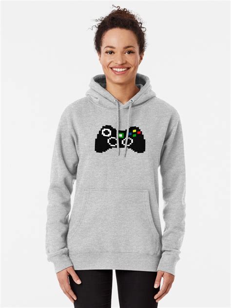 Xbox 360 Controller Pixel Art Pullover Hoodie By Crampsy Redbubble