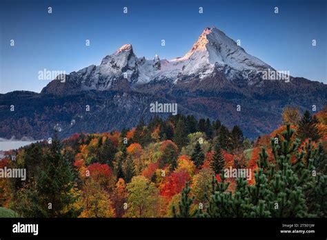 Watzmann Mountain Bavarian Alps Germany Landscape Image Of Bavarian