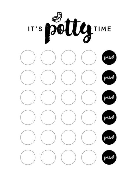 Printable Beginner Potty Training Chart