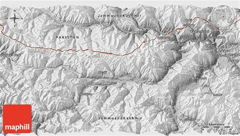 Physical 3d Map Of Kargil