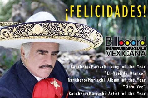 ¡vicente Fernández Gana Tres Premios Billboard De La Música Mexicana