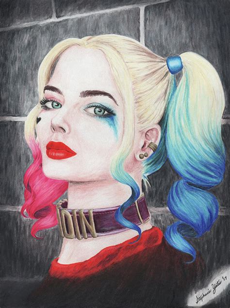 Harley Quinn Drawing By Stephanie Yates Fine Art America