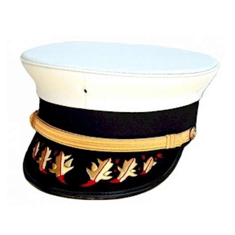 Bayly® Bell Crown Officer Cap With Opt Flame Visor