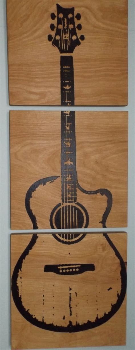 Custom Acoustic Guitar Wood Wall Art