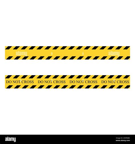 Do Not Cross Enter Yellow And Black Set Stripes Barricade
