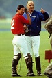 Prince Charles and Major Ronald Ferguson after a polo game ...